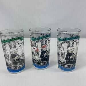 Frere Jacques Set of 3 Short Drinking Glasses
